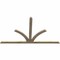Ekena Millwork Richland Rough Sawn Timber Gable Bracket, Douglas Fir, 96"W x 56"H x 2"D x 4"F, 14/12 Pitch GBW096X56X0204RIC00RDF - alternate 3